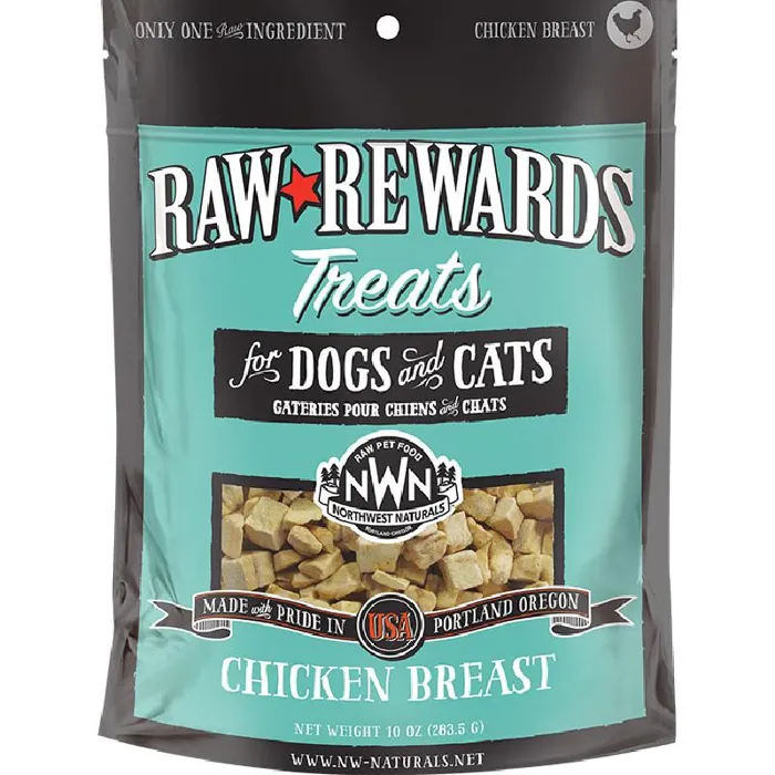 Northwest Naturals Raw Rewards Freeze-dried Chicken Breast Treats For Dogs And Cats 10-oz