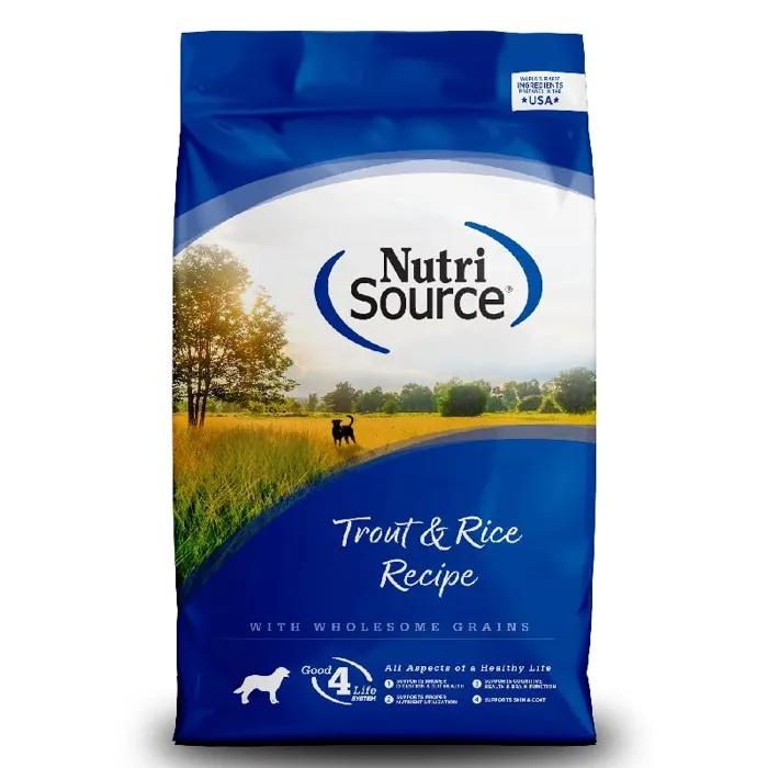 Nutrisource Trout & Rice W/ Wholesome Grains Dry Dog Food, 26-lb