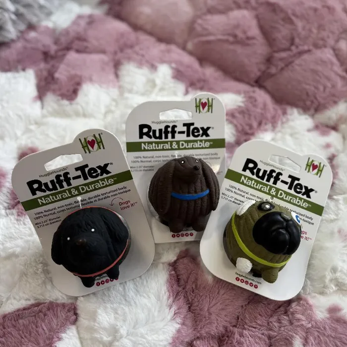 Huggle Hounds Ruff-tex Dog Ball Small 3-pk
