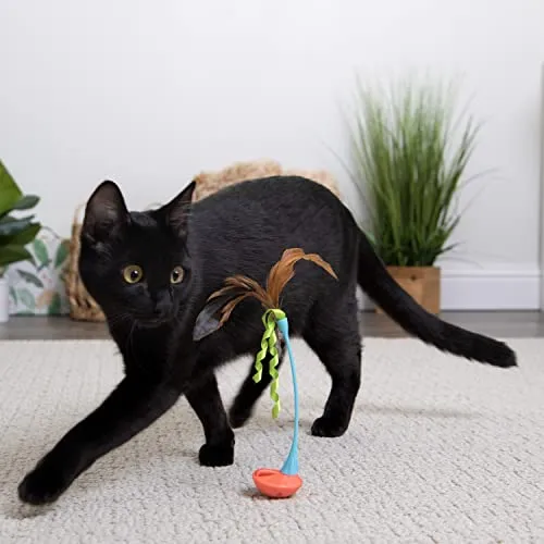 SmartyKat Instincts Rowdy Rocker wand toy cat play