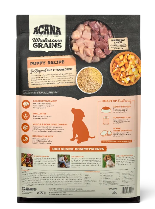 Acana Wholesome Grains Puppy Recipe 11.5-lb