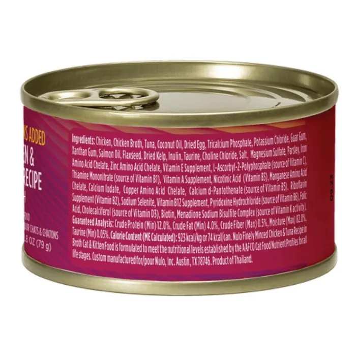 Nulo Finely Minced Grain Free Chicken Tuna 2.8-oz