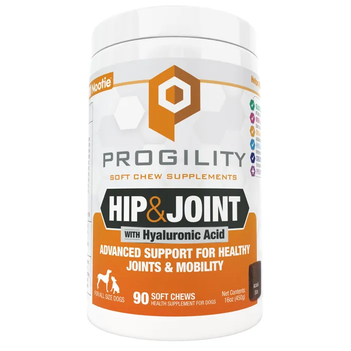 Nootie Progility Hip & Joint Soft Chews With Glucosamine And Chondroitin 90-ct