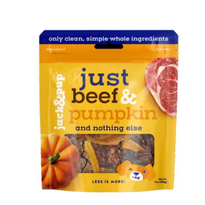 Jack & Pup D 7oz/6 Just Beef Pmpkn