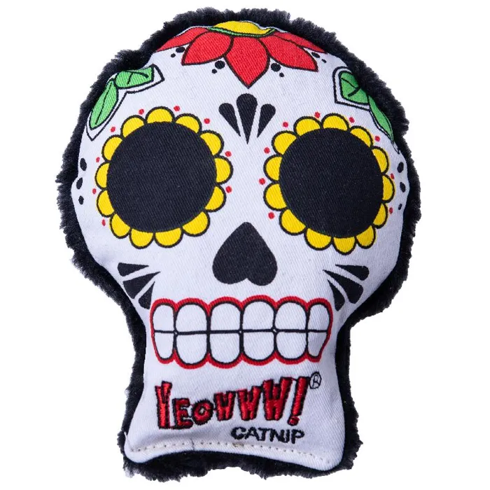 Yeowww! Sugar Skull Catnip Toy La-ca-rita