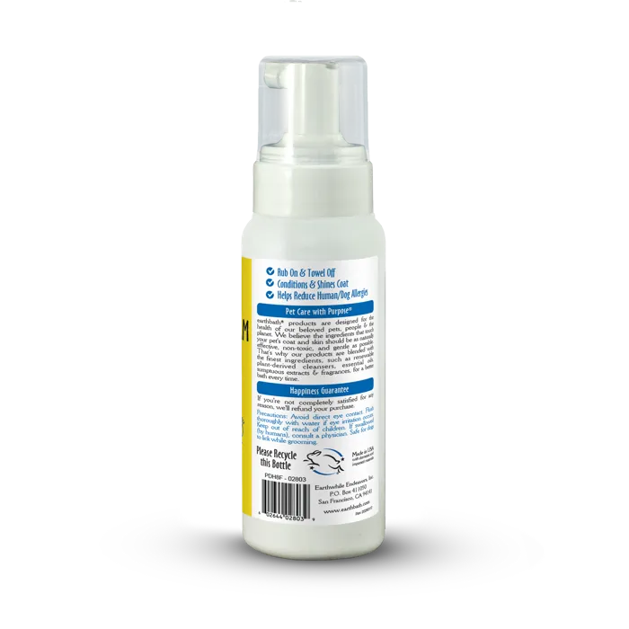 Earthbath Hypoallergenic Grooming Foam 8 oz barcode view