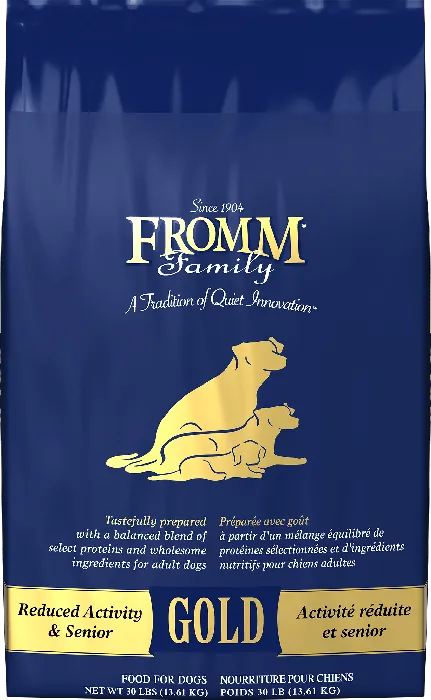 Fromm Reduced Activity & Senior Gold 30-pound bag front