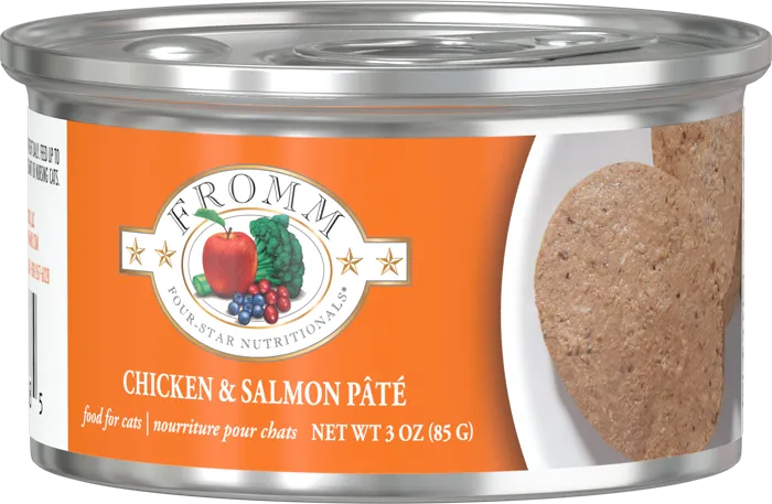 Fromm 4star Cat Pate Chicken Salmon 3-oz