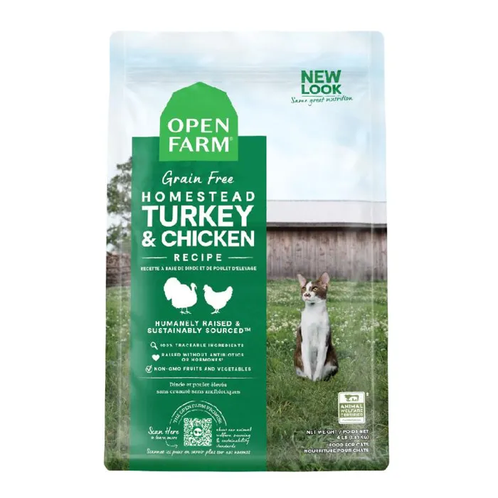 Open Farm Homestead Cat Turkey 4-lb