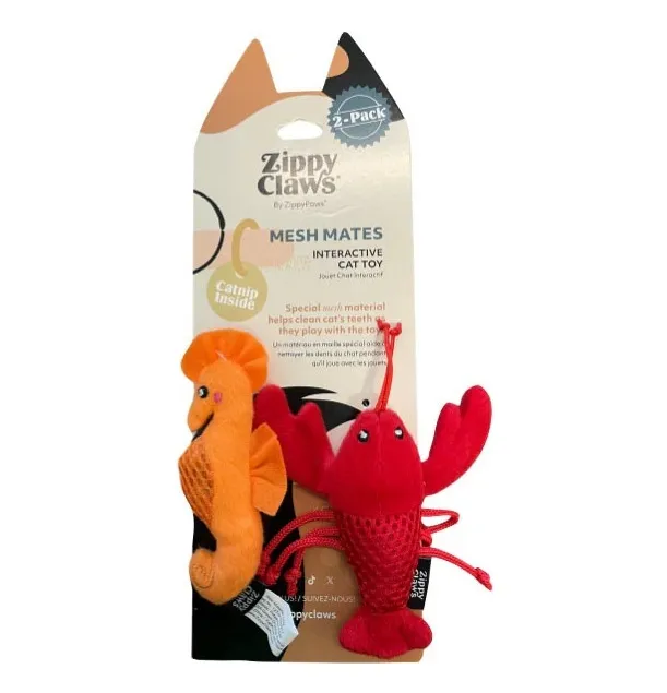 Zippyclaws Mesh Mates Seahorse And Lobster