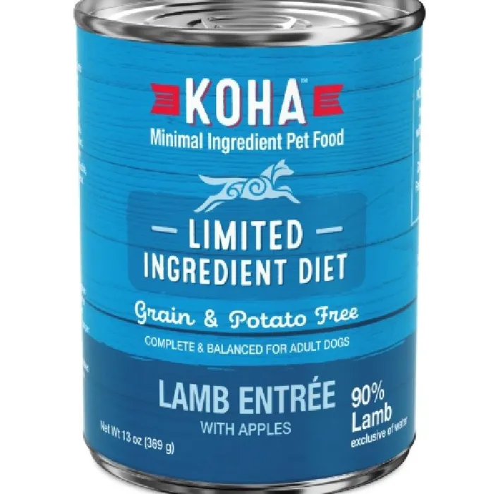 Koha Lamb Entrée W/ Apples Wet Dog Food 13-oz