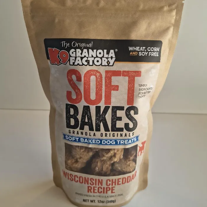 K9 Granola Soft Bakes Wisconsin Cheddar Recipe Dog Treats 12-oz