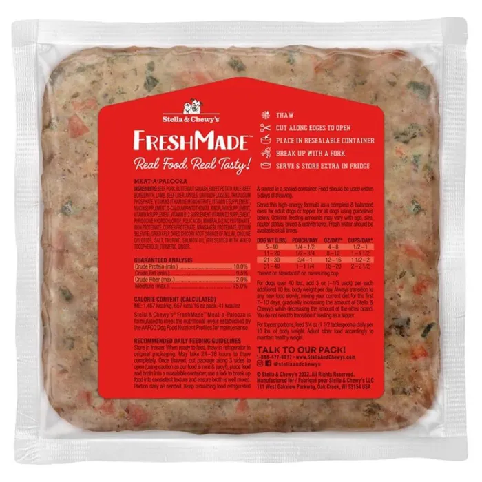 Stella & Chewy's FreshMade Meat-a-Palooza 16 oz back pouch