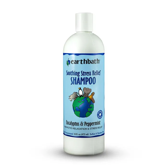 Earthbath Stress Relief Shampoo Eucalyptus Peppermint 16 oz bottle
