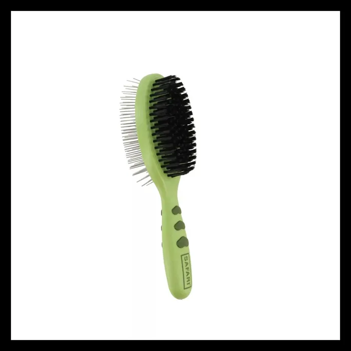 Safari plastic combo brush medium angled side view