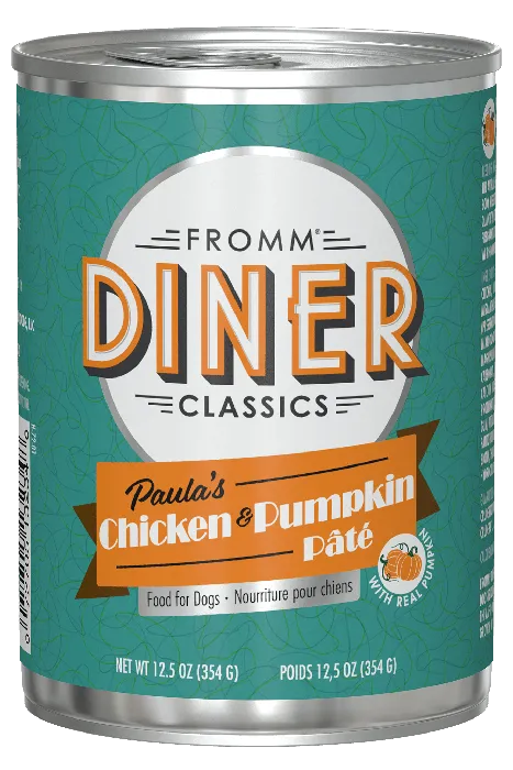 Fromm Diner Classics Paula's Chicken Pumpkin Pate 12.5 oz can