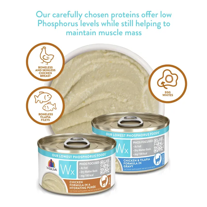 Weruva Cat Wx Low Phos Gf Chicken Puree 3-oz