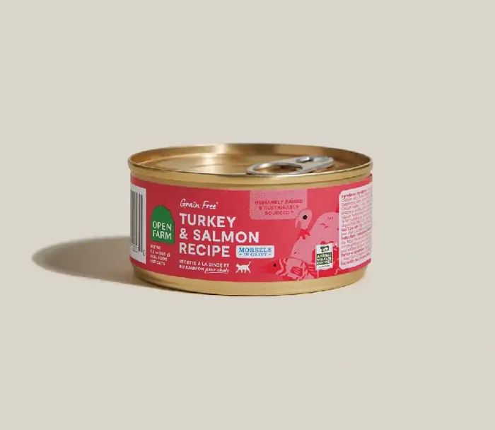 Open Farm Cat Can Gf Morsel Turkey Salmon 5.3 Oz 12/case