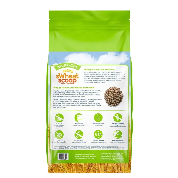 Swheat Scoop Multi Cat Litter 28-lb
