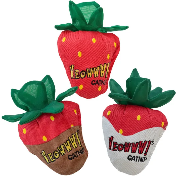 Yeowww! Catnip Strawberry 3pk