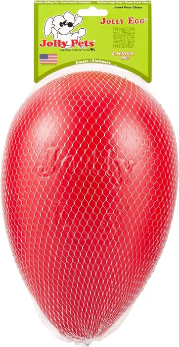 Jolly Pets Jolly Egg red 12-inch packaged front