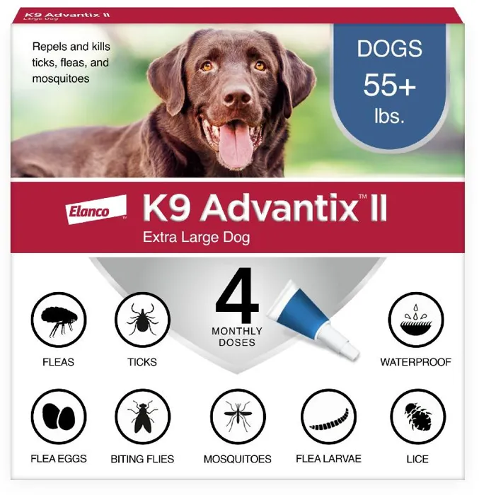 K9 Advantix Ii Dog Extra Large 55 Lbs. 4 Pack