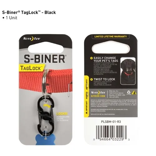 Taglock S-biner - Black
