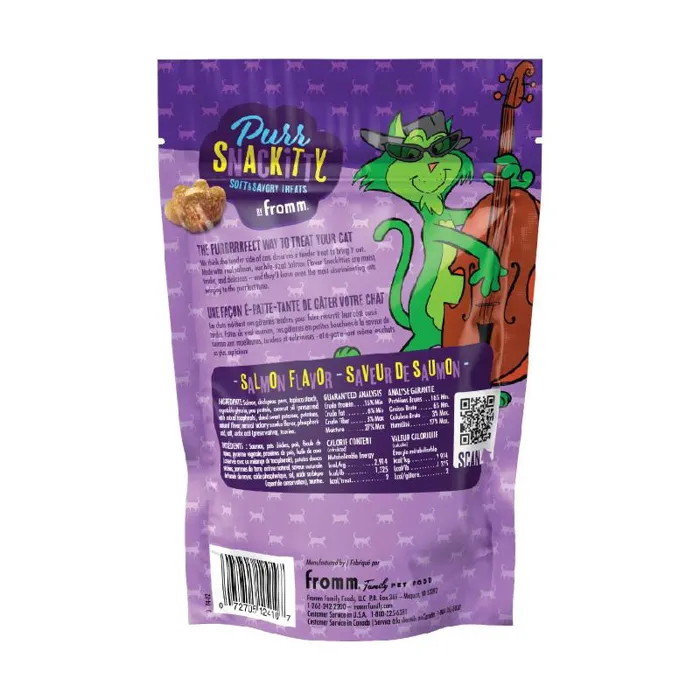 Fromm Purr Snackitty Salmon Flavor Treats 3-oz back