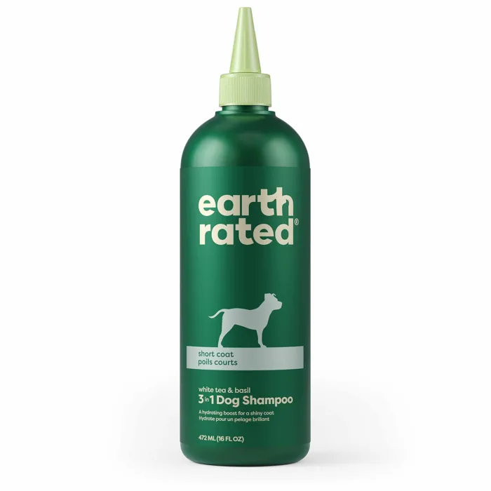 Earth Rated Dog Short Coat 3in1 Shampoo 16-oz
