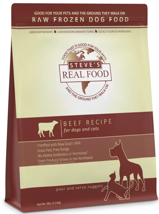 Steve's Real Food Frozen Beef Nuggets 5-lbs