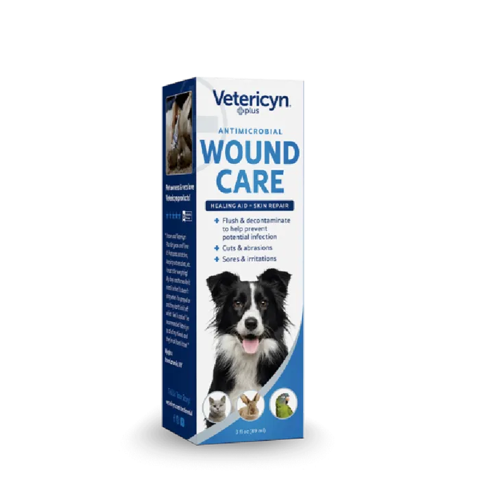 Vetericyn Plus Antimicrobial All Animal Wound Care Spray 3-oz