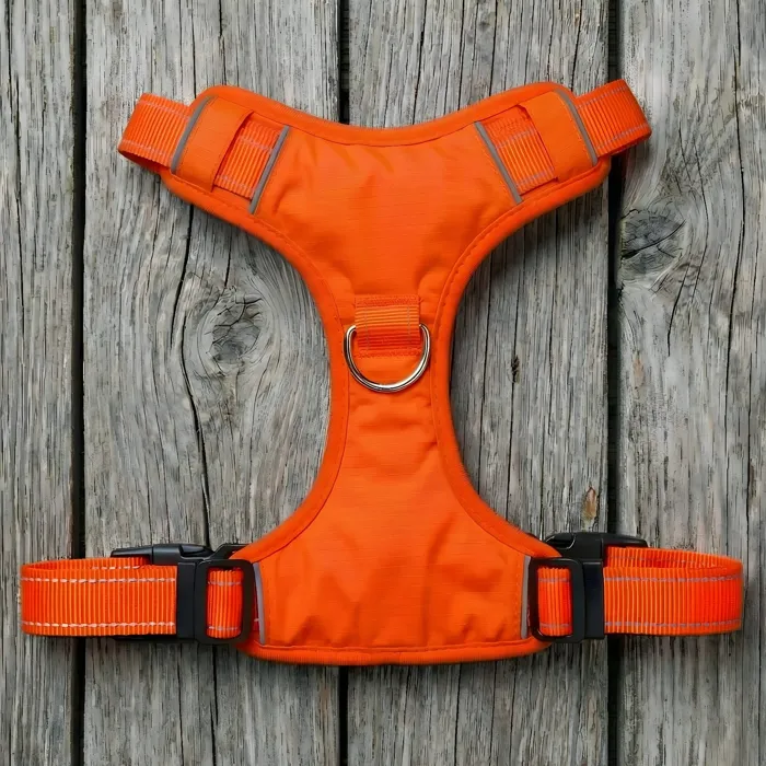 BAYDOG Chesapeake Bay Dog Harness blaze orange large front view