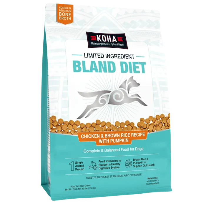 Koha Dog Lid Bland Diet Chkn Brn Rice 3.5-lb