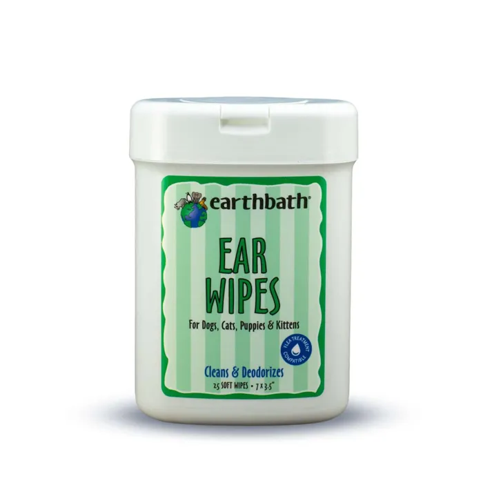 Earthbath Ear Wipes Witch Hazel & Chamomile 30-ct