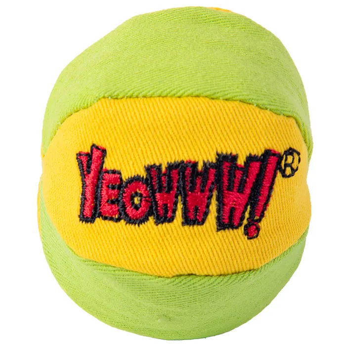 Yeowww! My Cats Balls green ball close-up