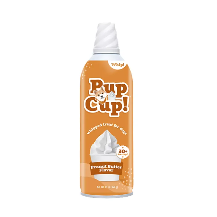 Pup Cup Peanut Butter Flavor Frozen Whipped Treat 13 oz front
