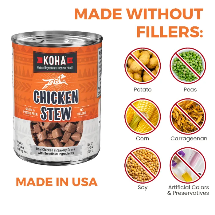 Koha Dog Grain Free Chicken Stew 12.7-oz