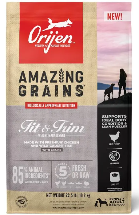Orijen Dog Amazing Grains Fit Trim 4lb 8=cs
