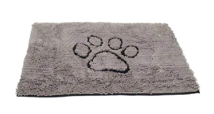 Dog Doormat Grey 31x20