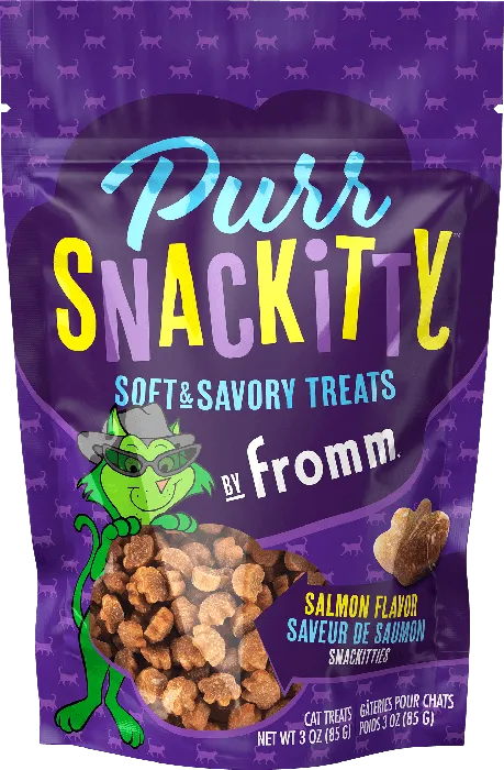 Fromm Purr Snackitty Salmon Flavor Treats 3-oz front