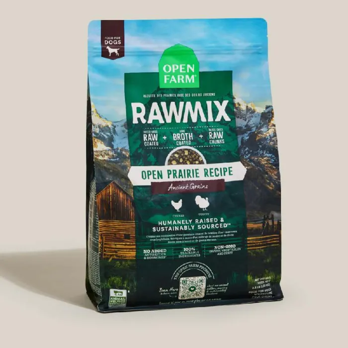 Open Farm Dog Rawmix Open Prairie Ancient Grain 20-lb