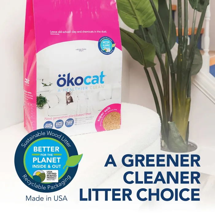 Okocat Litter Soft Clumping Wood 10.6-lb