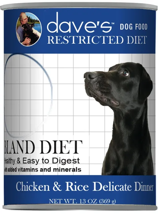 Dave's Restricted Bland Chicken and Rice 13-ounce can front