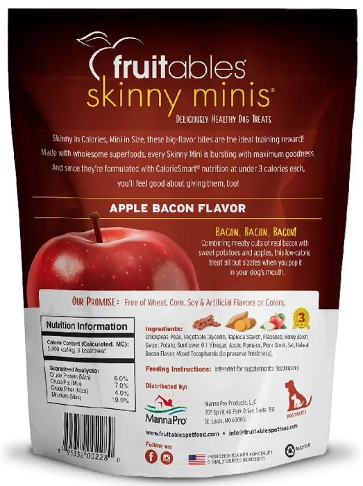 Fruitables Skinny Minis Apple & Bacon Flavor 5-oz