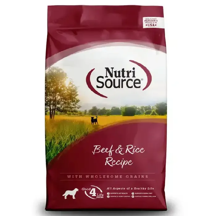 Nutrisource Beef And Rice Recipe Dry Dog Food 26-lbs