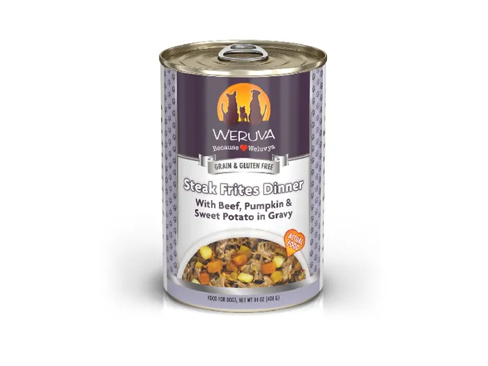 Weruva Dog Gf Steak Frites Shreds Can 14-oz