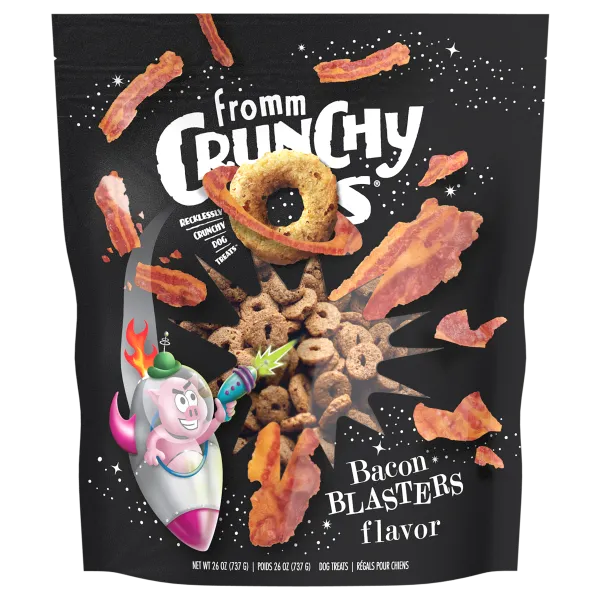 Fromm Dog Crunchy Os Bacon Blasters Treat 26-oz
