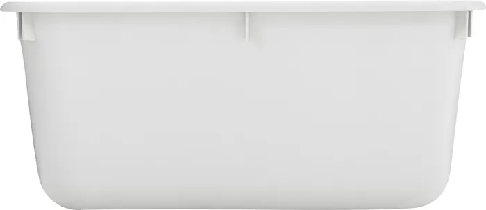 SmartCat Corner Litter Box gray rear view
