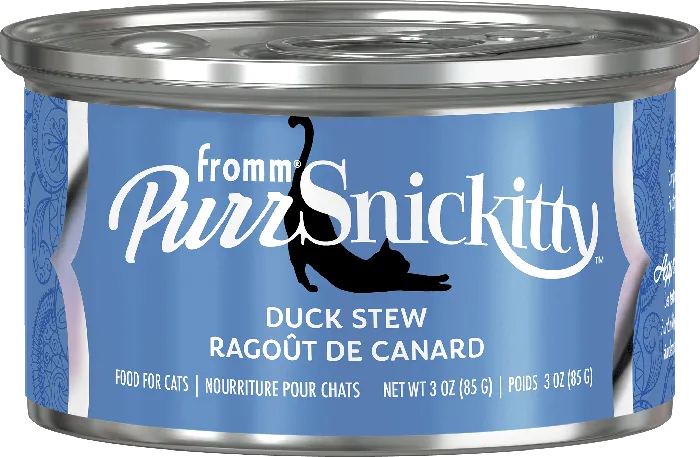 Fromm PurrSnickitty Duck Stew 3-ounce can front