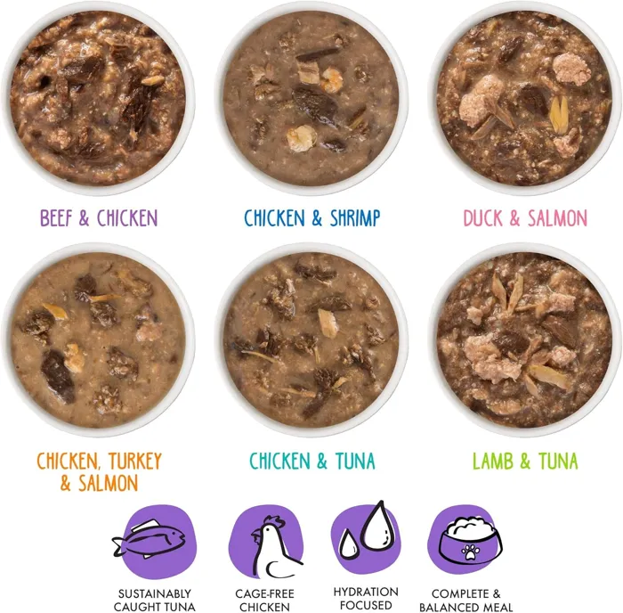 B.F.F. OMG Potluck O' Pouches six flavors contents